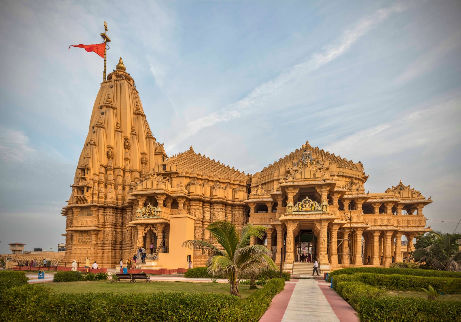 Front view of Somnath Temple, Veraval, Gujarat