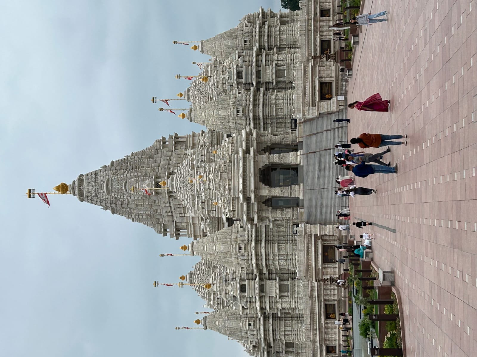 BAPS Swaminarayan Akshardham in Robbinsville, New Jersey, the largest stone Hindu temple in the Western Hemisphere