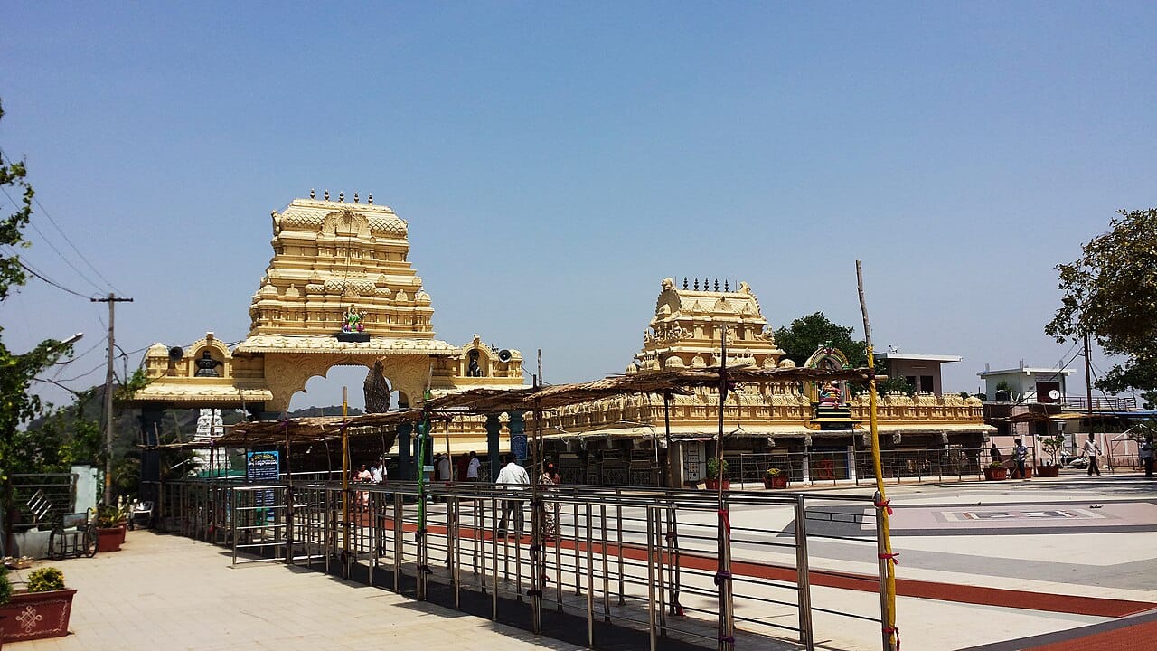Front view of Bhadrakali Temple Warangal, Telangana, India