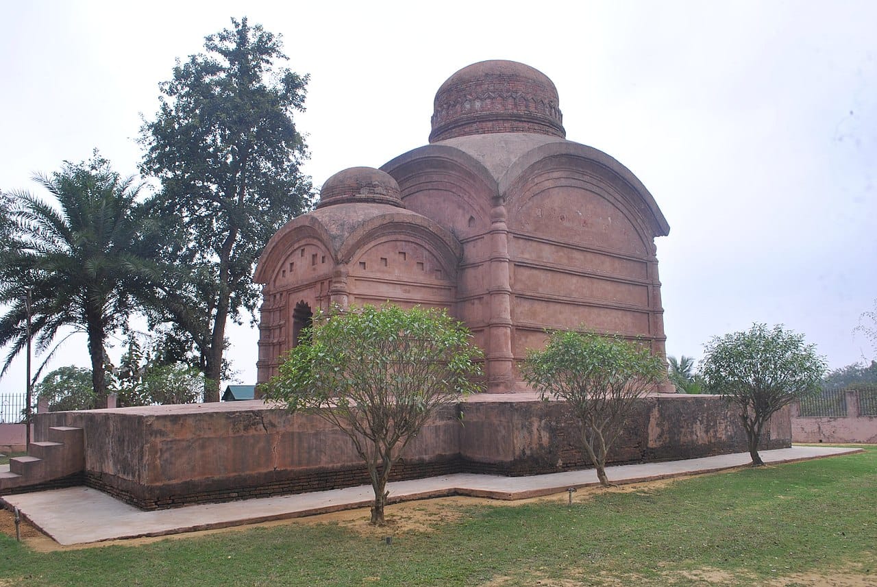 Front view of Bhubaneswari Temple, Tripura, India