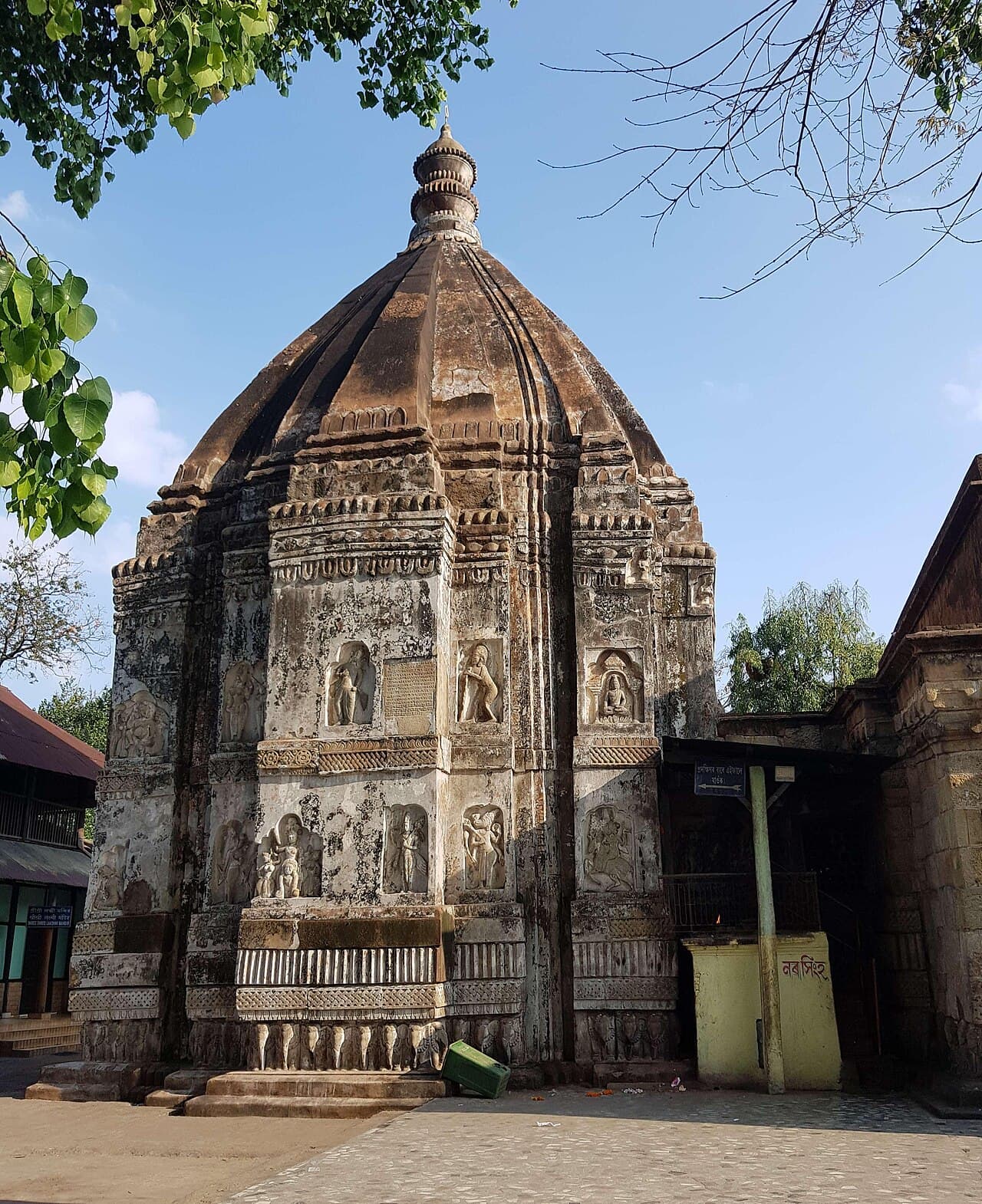 Front view of Hayagriva Madhava Temple, Assam, India