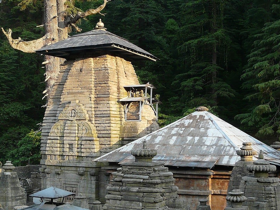 Front view of Jageshwar Temple, Uttarakhand, India