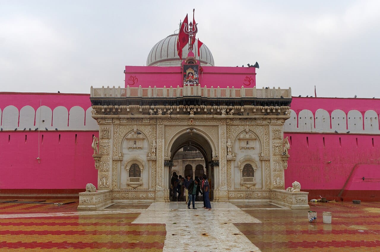 Front view of Karni Mata Temple, Rajasthan, India