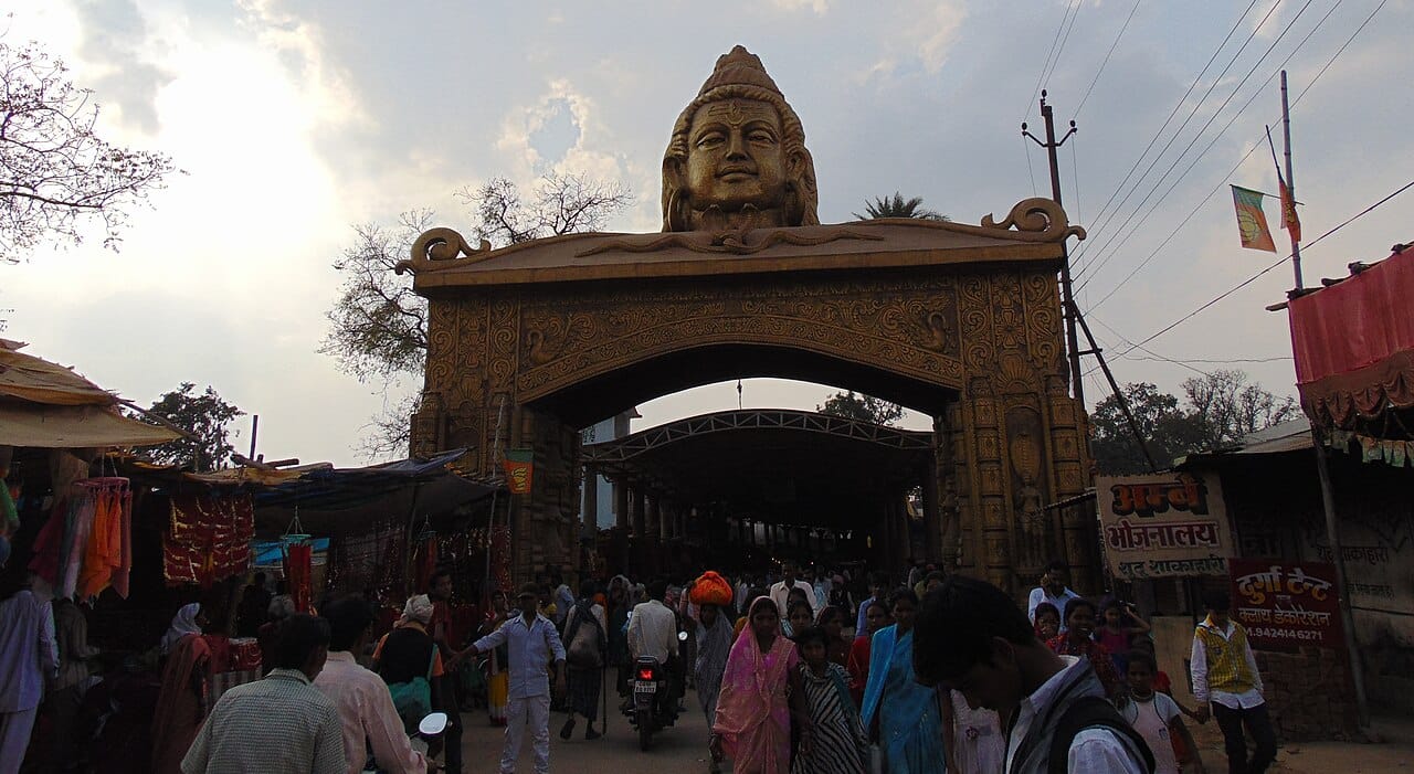 Front view of Mahamaya Temple, Chhattisgarh, India