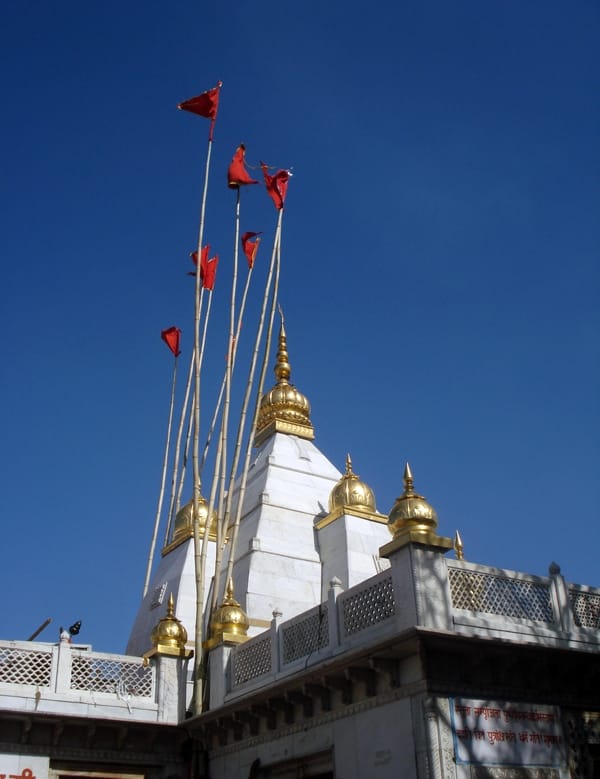 Front view of Naina Devi Temple, Himachal Pradesh, India