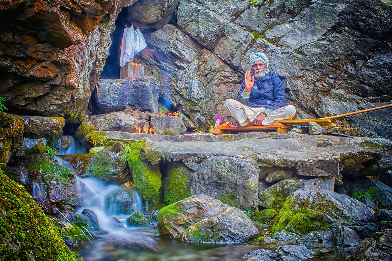 Front view of Parshuram Kund, Arunachal Pradesh, India