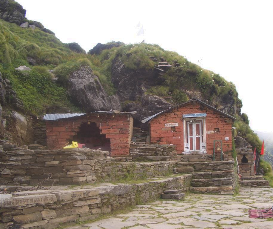 Front view of Rudranath Temple, Uttarakhand, India