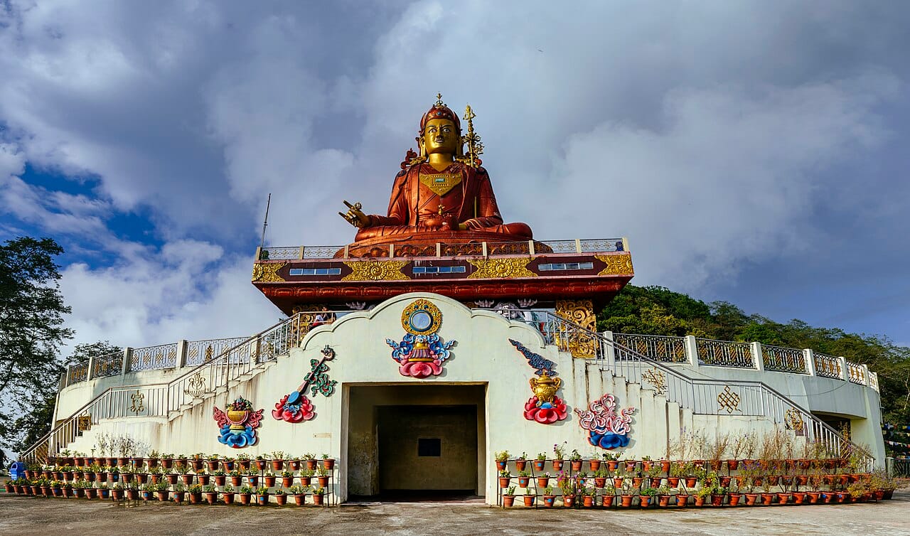 Front view of Siddhesvara Dham (Char Dham complex), Solophok, Sikkim