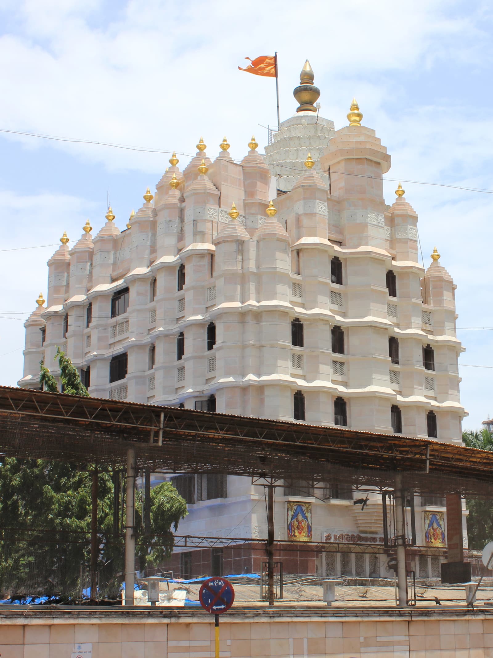 Front view of Shree Siddhivinayak Temple, Mumbai, Maharashtra, India