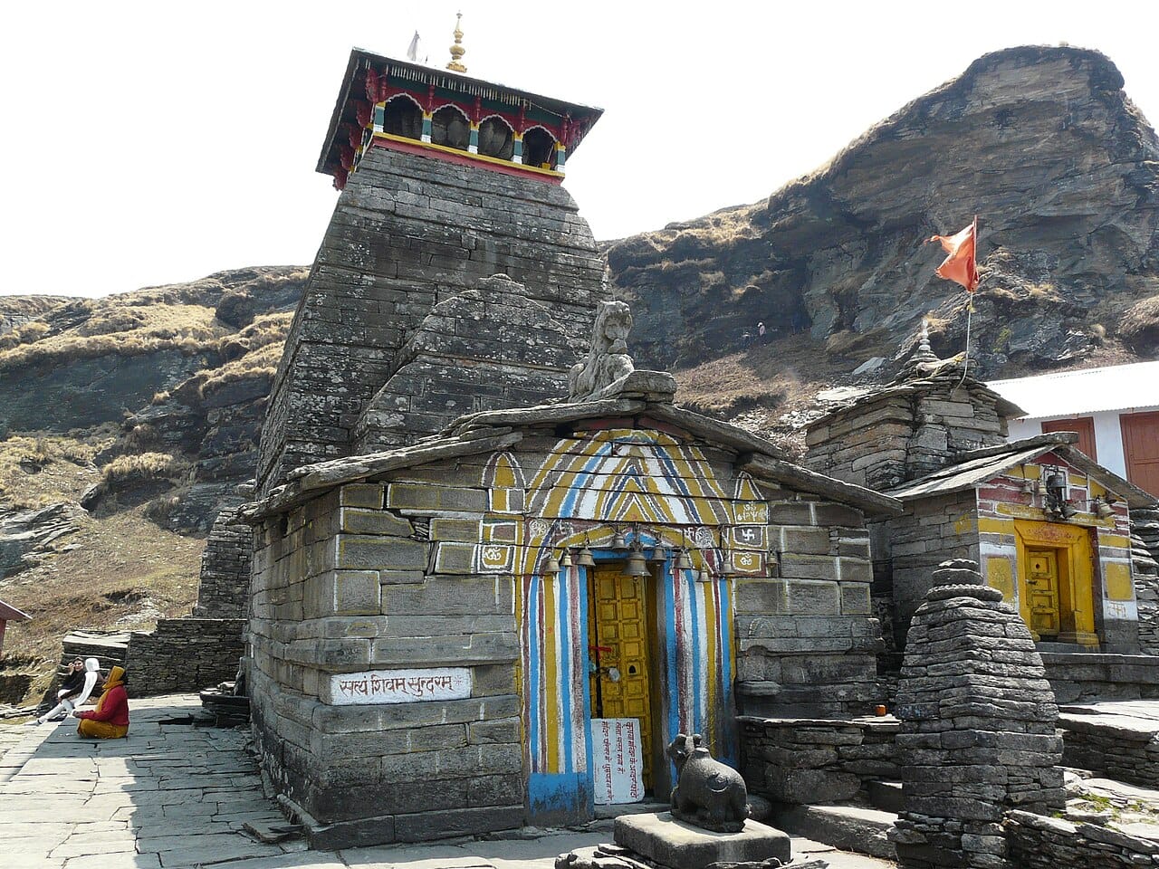 Front view of Tungnath Temple, Uttarakhand, India
