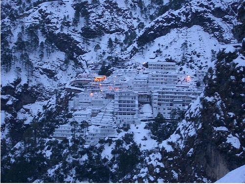 Front view of Vaishno Devi Temple, Reasi district, Jammu & Kashmir