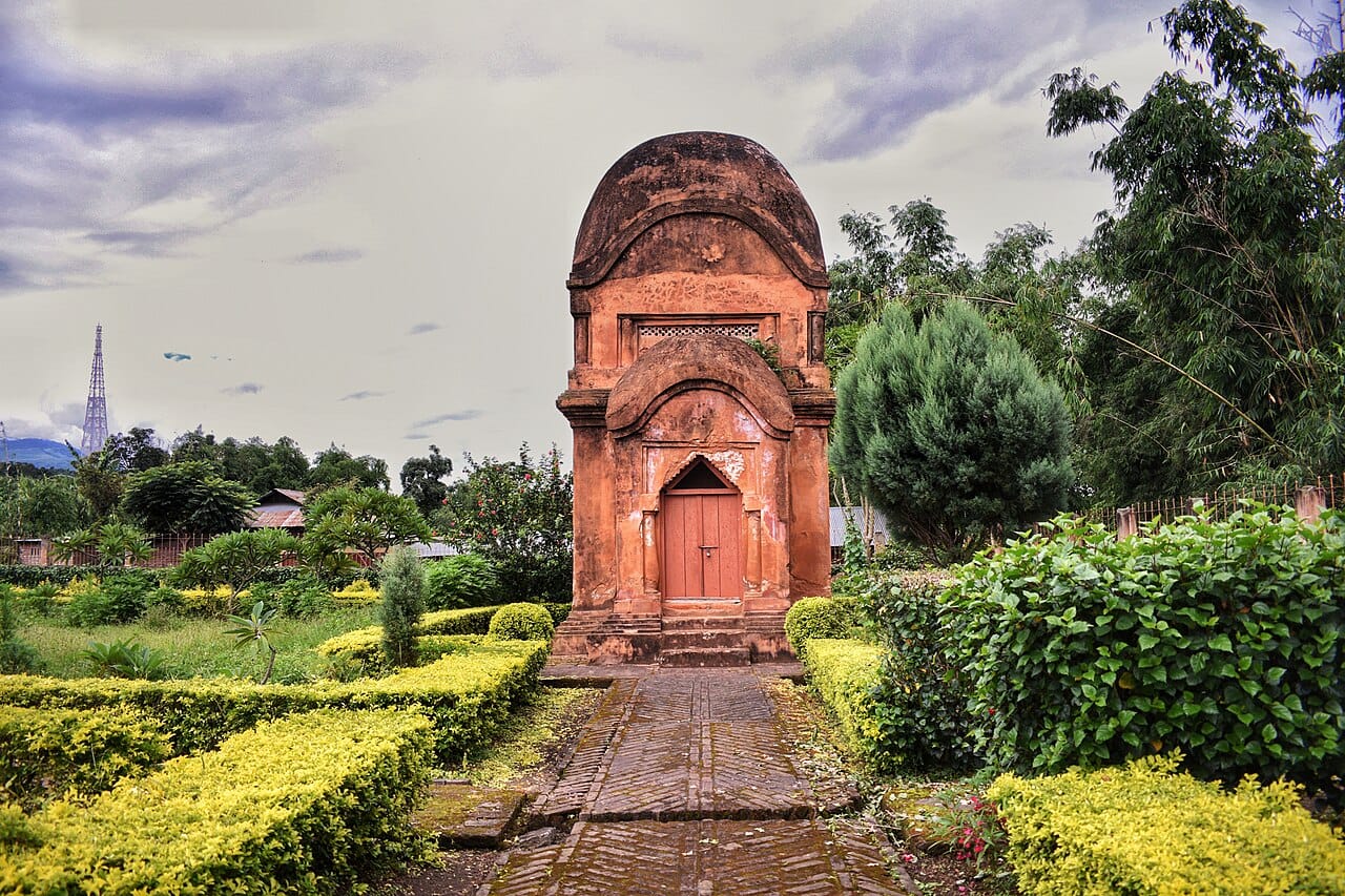 Front view of Vishnu Temple, Manipur, India